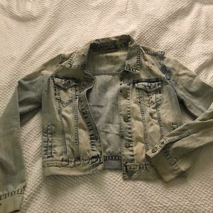 Vintage cropped jean jacket